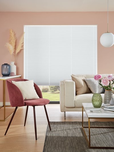 Textured roller blind fabric detail