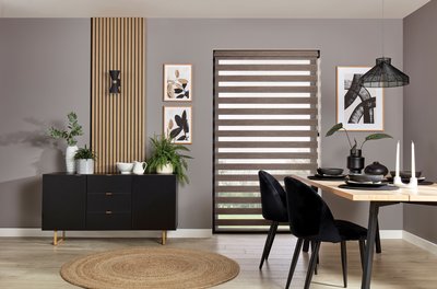 Firenze Walnut vision blinds
